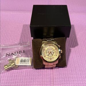 Michael Kors Runway MK8077 Women Stainless Steel Analog Dial Quartz Watch